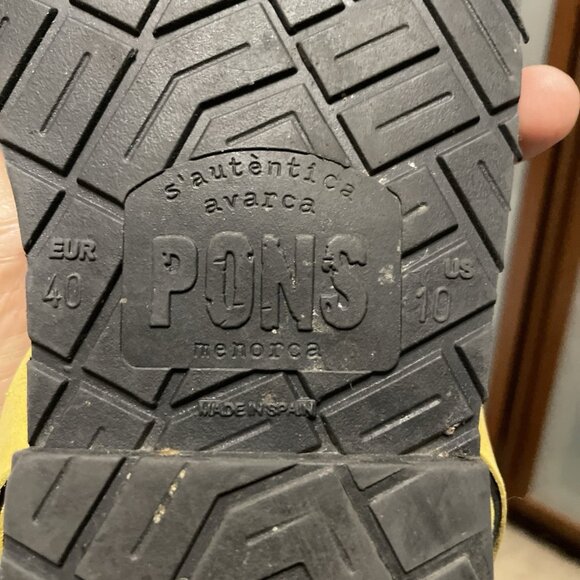 PONS Avarca Menorca Spain 510 Classic Style Red Sandals Women Size 10US 40EU - Picture 4 of 4